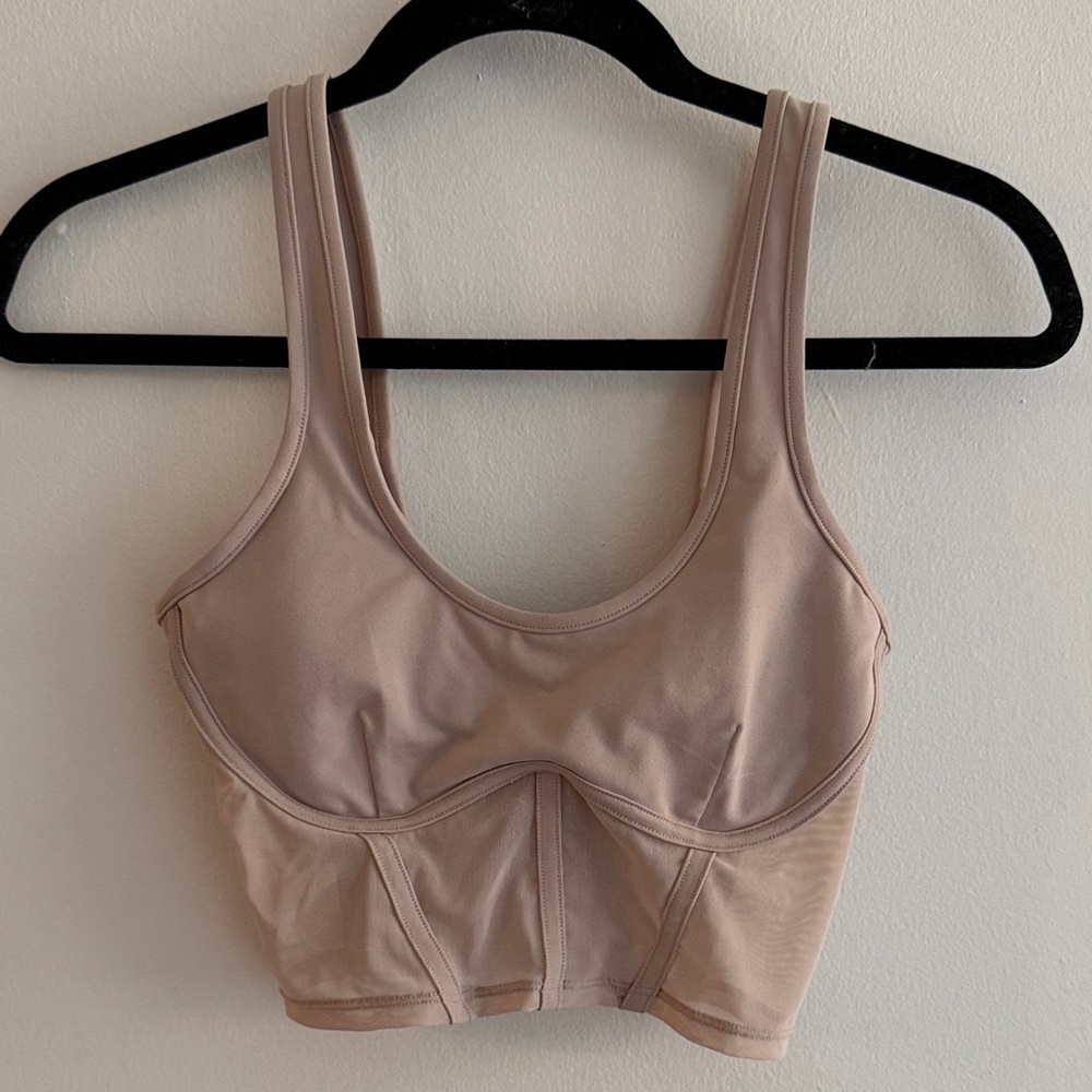 ALO Yoga Rosy Beige Crop Top